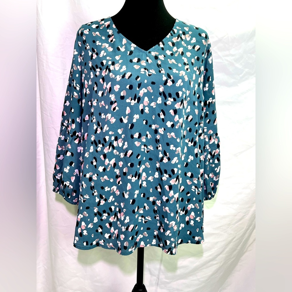 Floral Blouse - Collective Concepts, 1X